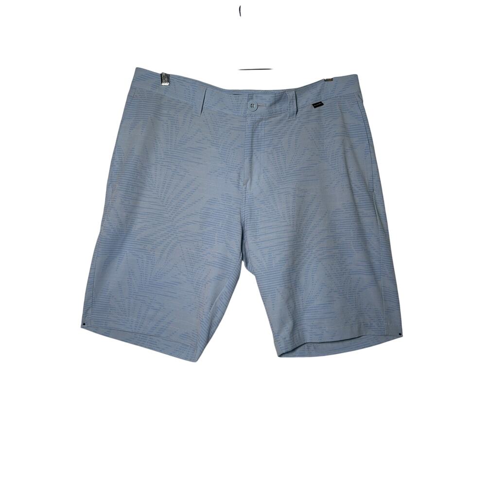 Travis Mathew Shorts Mens 34 Blue 10” Golf Performance Street Art Stretch Casual